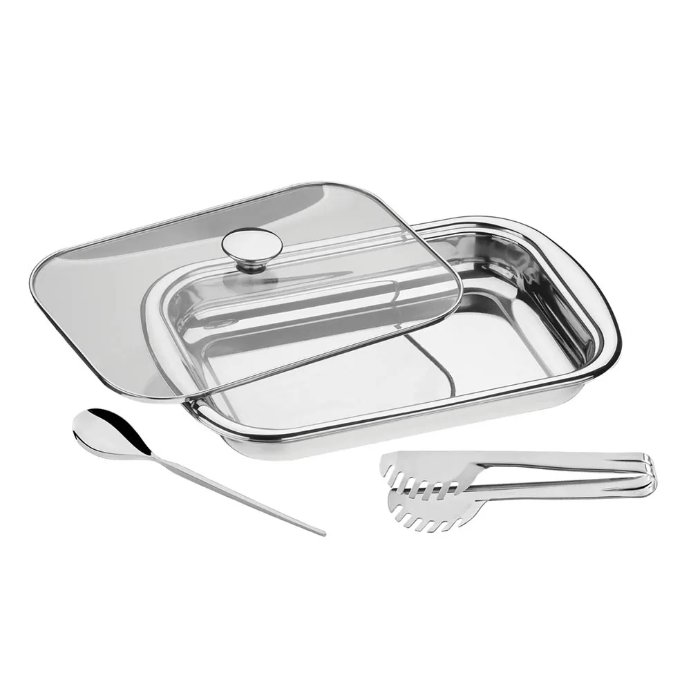 JOGO ASSAR/SERVIR TRAMONTINA 3PC 64310/114 COSMOS INOX 2