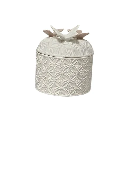 Caixa florarte decorativa 53085003 branco rosa(bl)