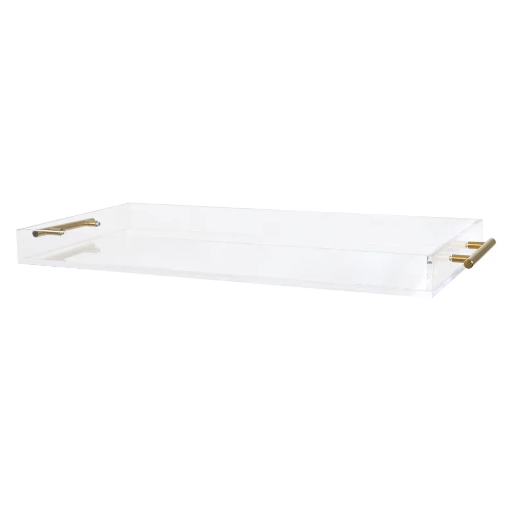 Bandeja decorativa florarte 96512001 dourado (bl)