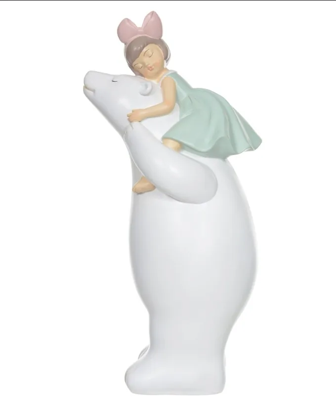 Escultura florarte urso 57586001 azul(bl)