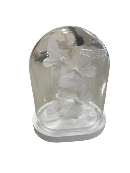 Escultura florarte 96675002 borboletas branco(bl)