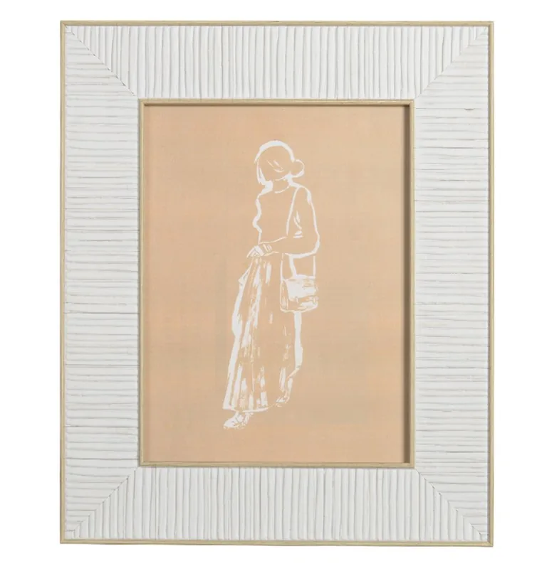 PORTA RETRATO FLORARTE 83410001 OFF WHITE(BL) 2