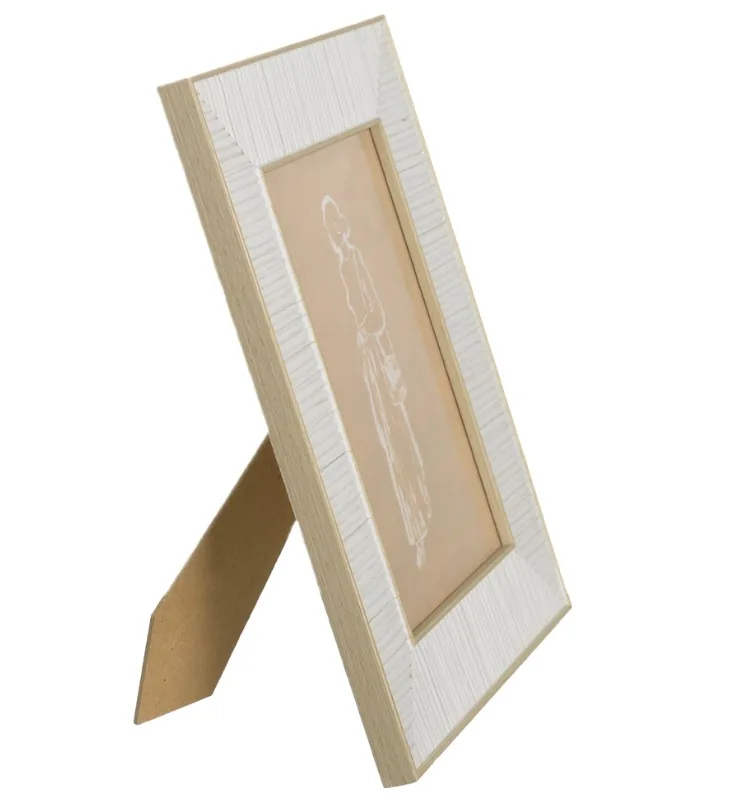 Porta retrato florarte 83410001 off white(bl)