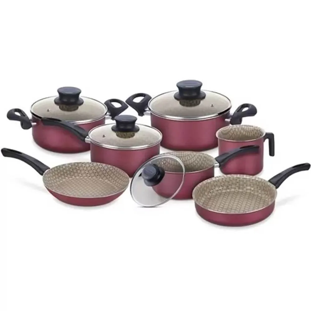 JOGO PANELA TRAMONTINA 8+2/7PC PARIS 28599/727 VERMELHO ANTIGO:20599/761 e 28599/702 3