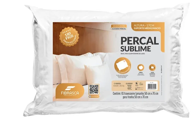 TRAVESSEIRO FIBRASCA 4605 PERCAL SUBLIME(BL)