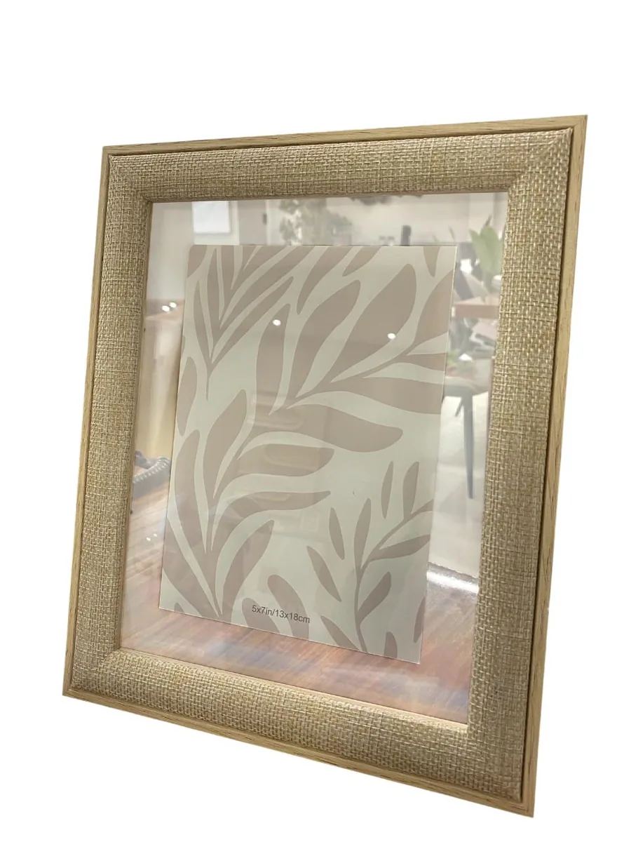Porta retrato florarte 98205002 linho bege (bl)