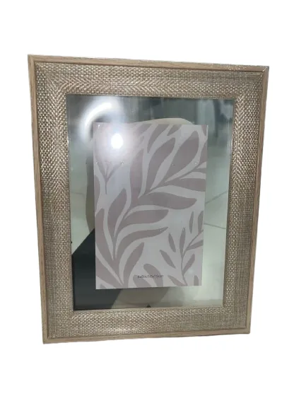 Porta retrato florarte 98204002 linho bege(bl)