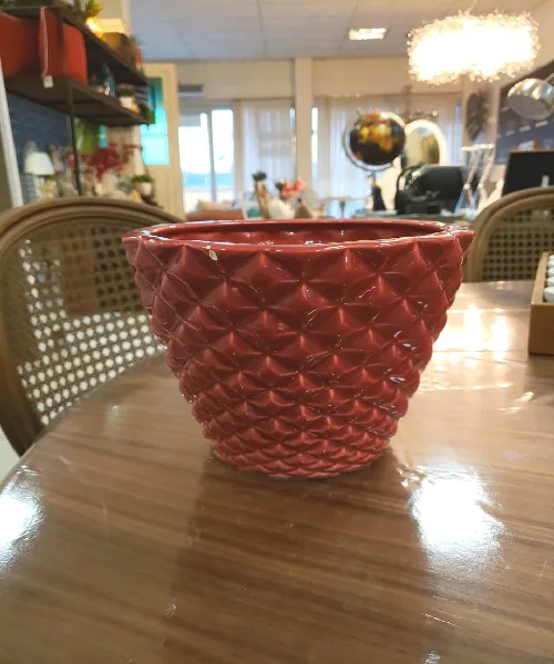 VASO UNIQUE RANHURAS/DIAMANTE PEQUENO  REF:1043/1042