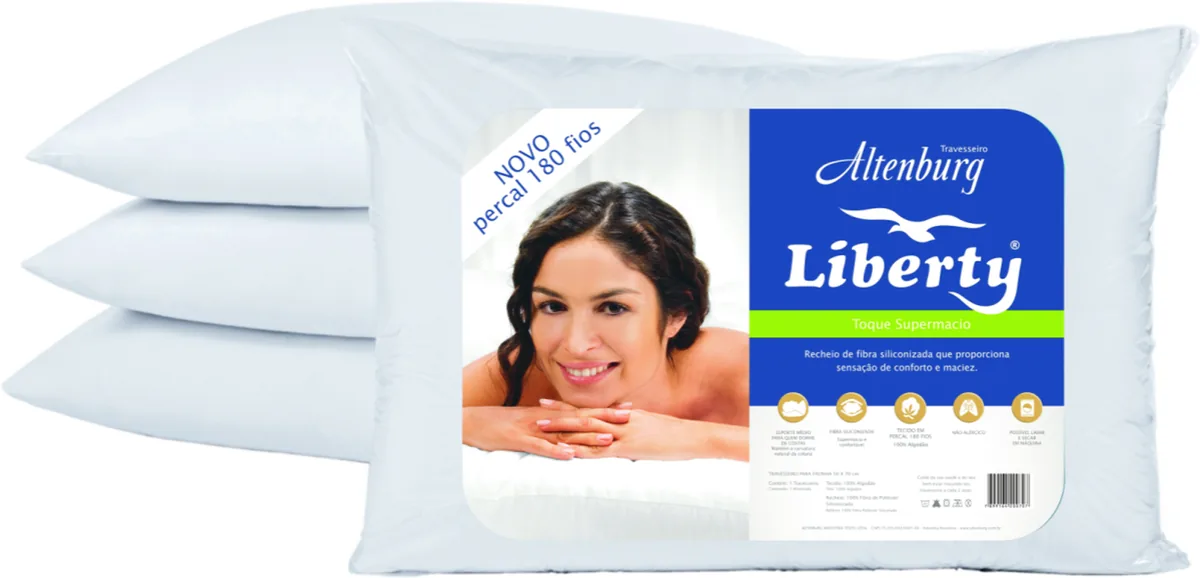 TRAVESSEIRO ALTENBURG LIBERTY 180 FIOS 050X090 BRANCO