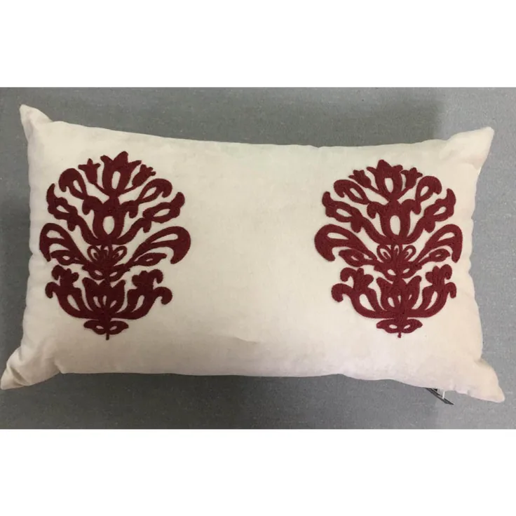 ALMOFADA DECORTEXTIL VELUDO BORDADA(BL)