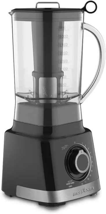 LIQUIDIFICADOR BRITANIA BLQ1300P TURBO 12 VEL. 3L 1.400W 220V ANTIGO: B1500P e B1300 2