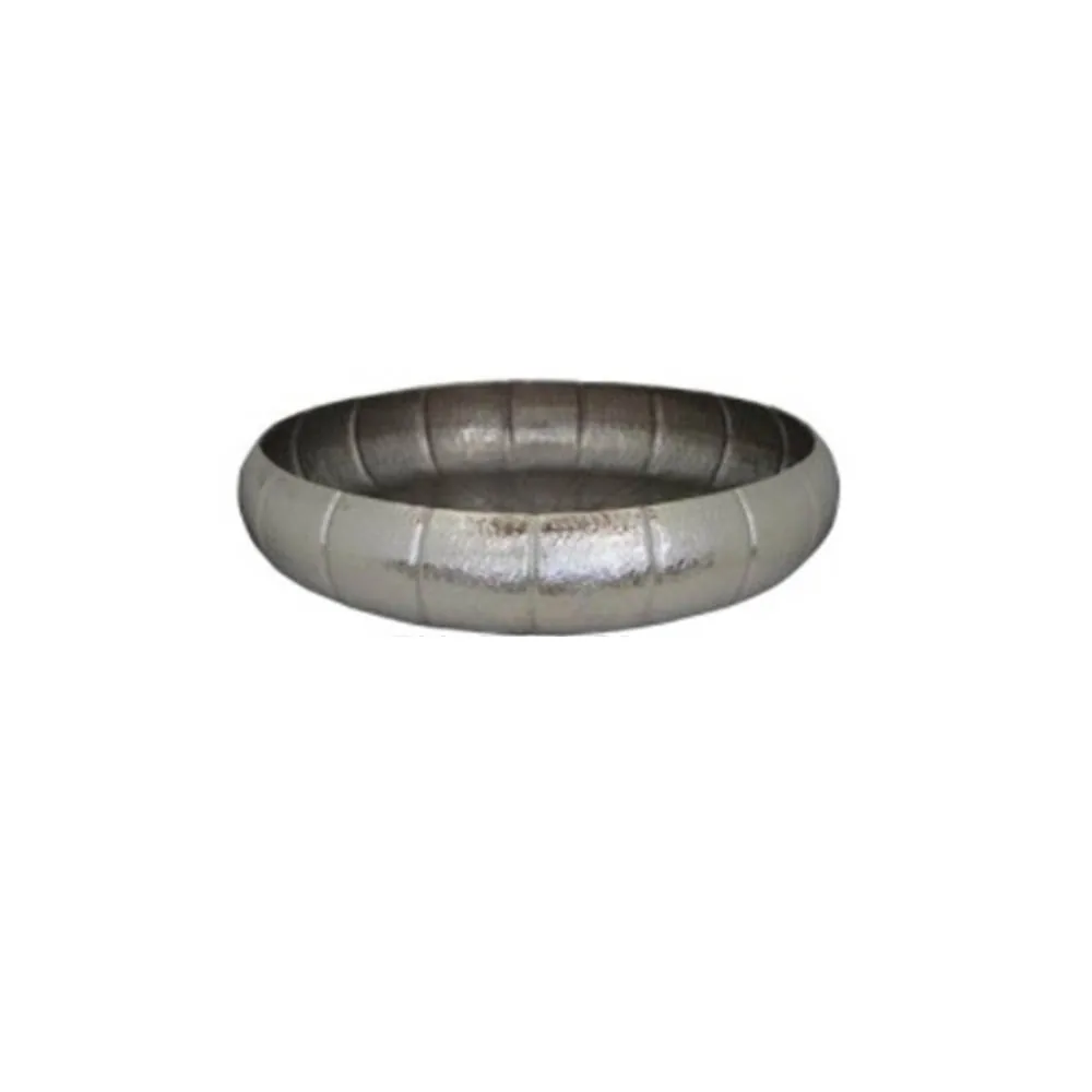 BACIA DECORATIVA SANDRA FUGANTI 20432 ALUMINIO PRATA P