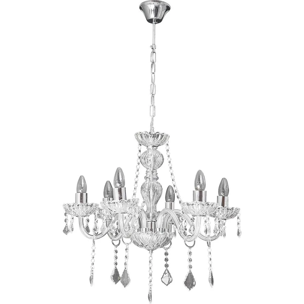 LUSTRE STARTEC CRISTAL MARIA TEREZA 6 BRACOS 060X100