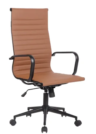 CADEIRA OFFICE RIVATTI SEVILHA ALTA ACO PRETO PU MARROM(BL)