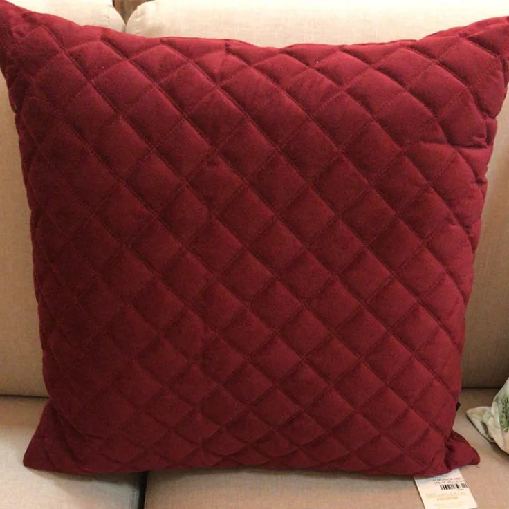 ALMOFADA DECORTEXTIL  DC-058-15 VELUDO MARSALA ALTO RELEVO MOD 15(BL)