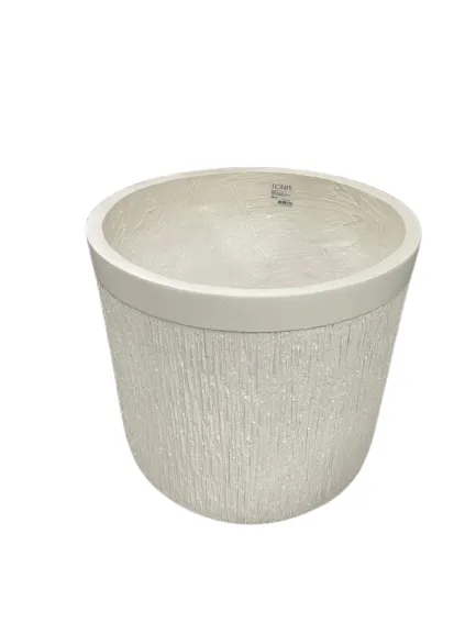 Vaso fibrocimento florarte 96181001 off white g(bl)