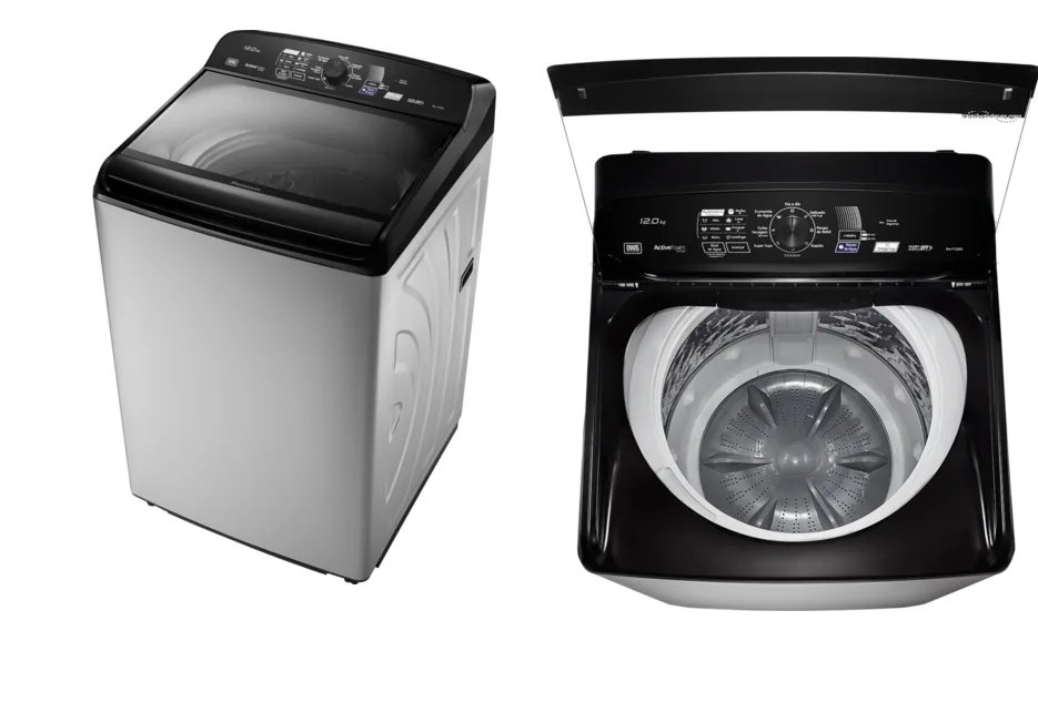LAVADORA PANASONIC NA-F120B5GB 12KG CINZA CESTO INOX