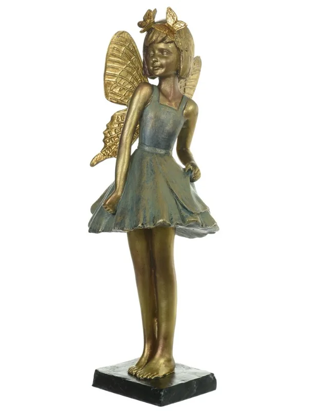 Escultura florarte fada 53187001 fada colorida(bl)