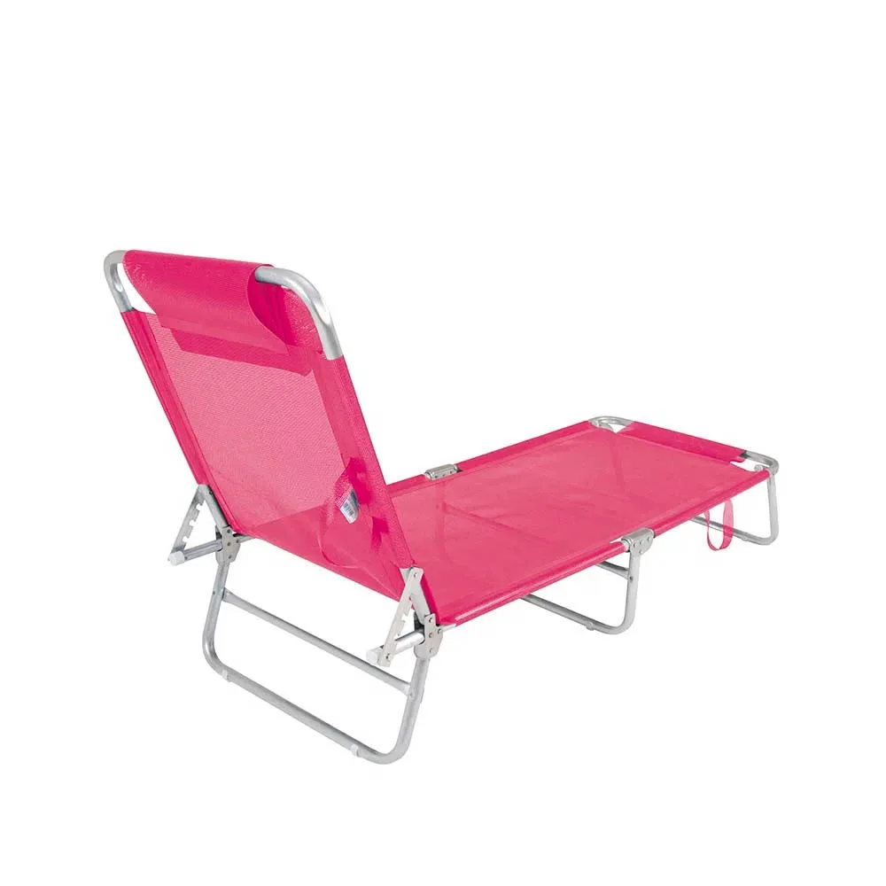 ESPREGUICADEIRA PRAIA MOR 2704 ALUMINIO ROSA 2