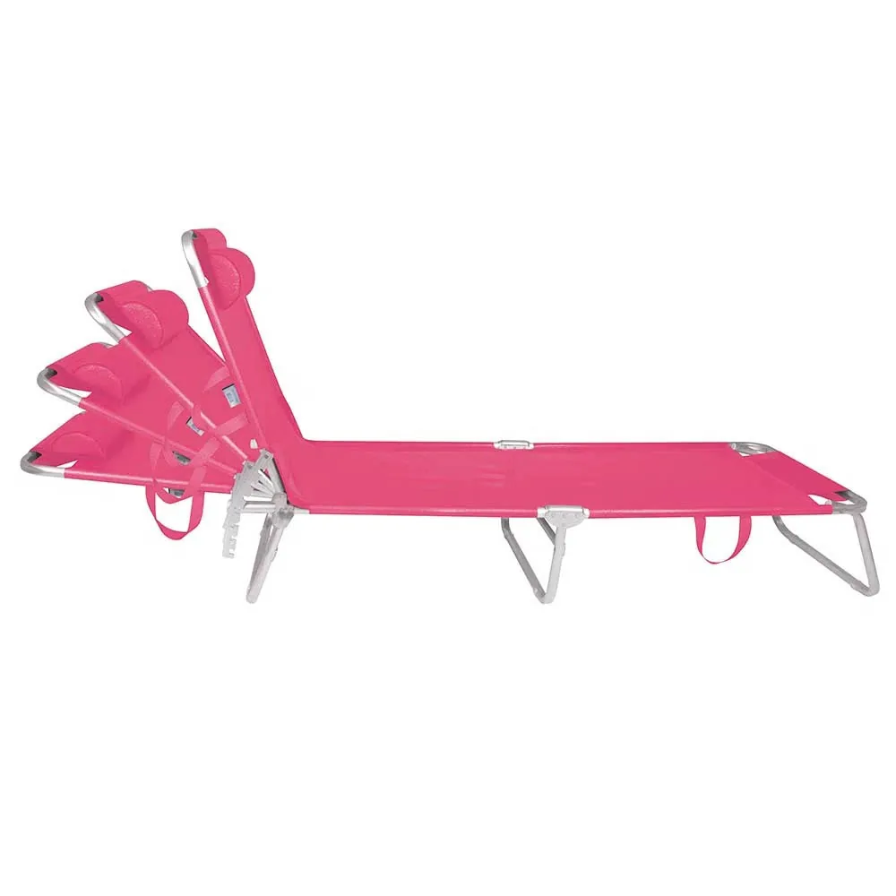 ESPREGUICADEIRA PRAIA MOR 2704 ALUMINIO ROSA 5