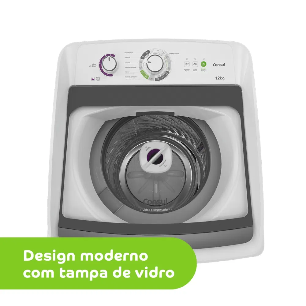 LAVADORA CONSUL CWH12BBBNA 12KG BRANCA 220V 7