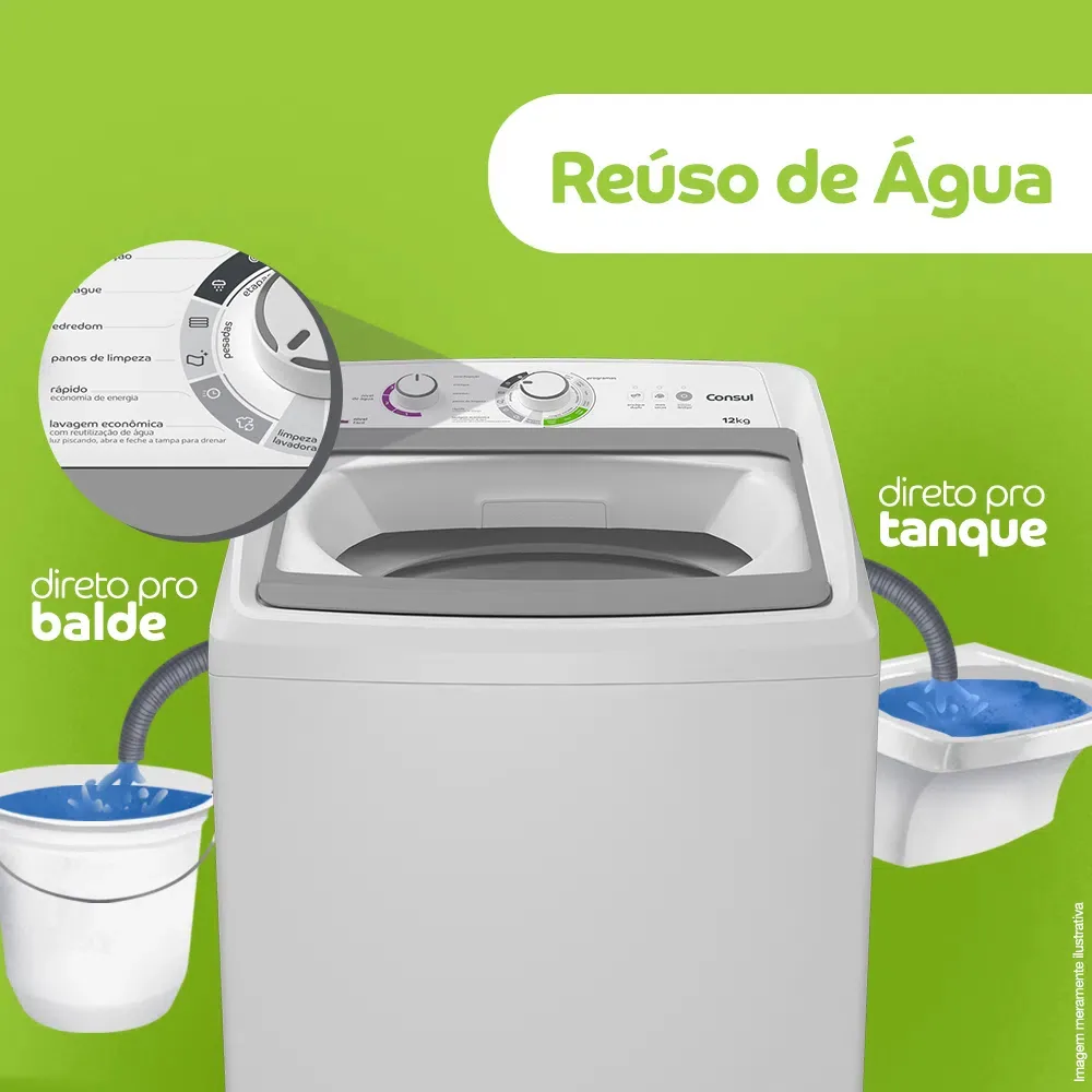 LAVADORA CONSUL CWH12BBBNA 12KG BRANCA 220V 9