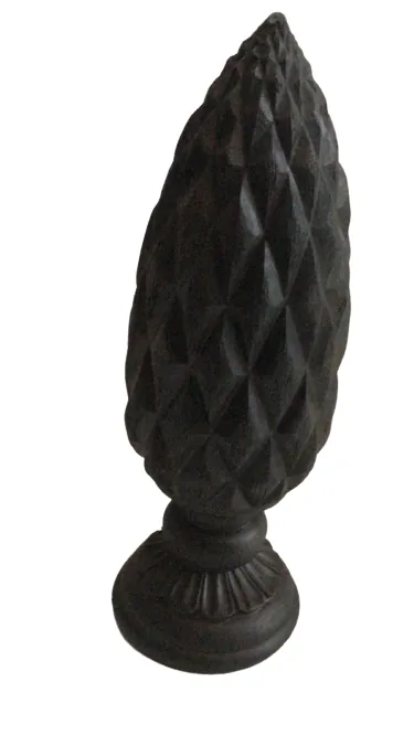 PINHA RESINA MELYANA 13215 38,5CM PRETO