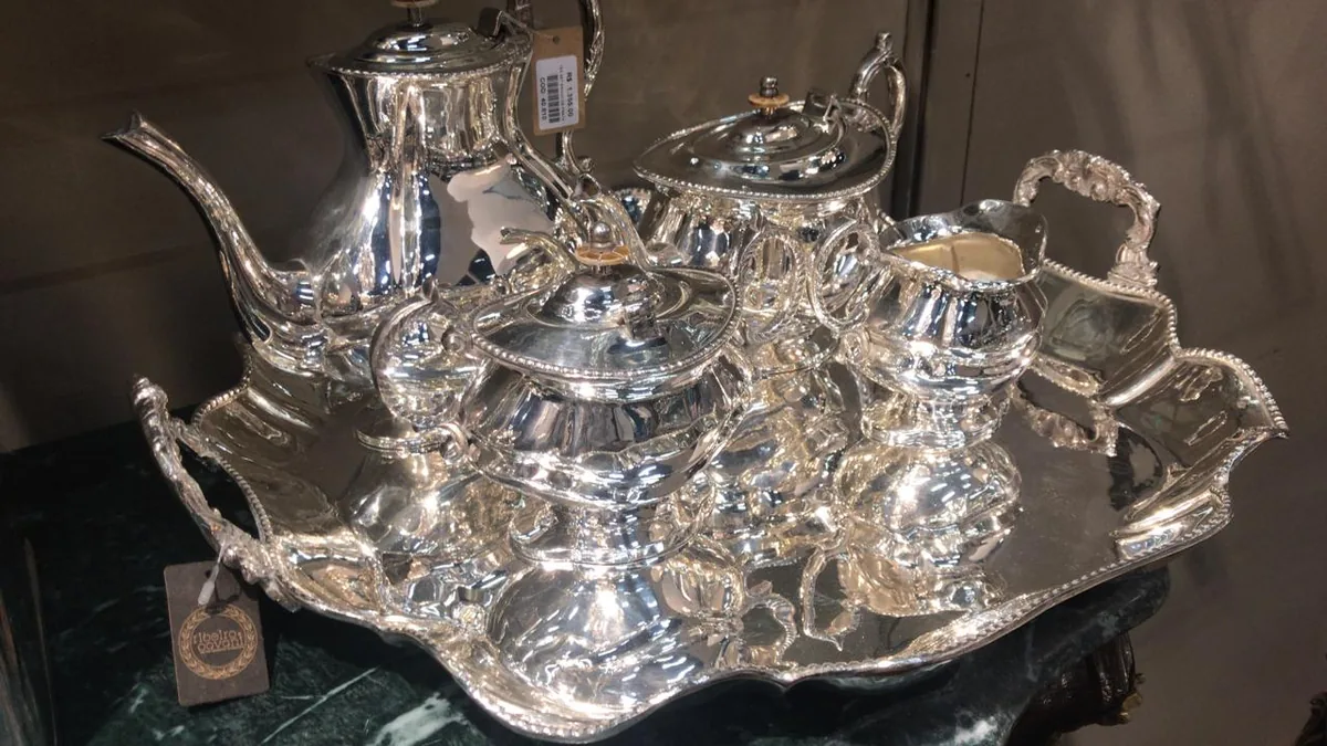TEA SET RIBEIRO PAVANI 40810 BANHO DE PRATA