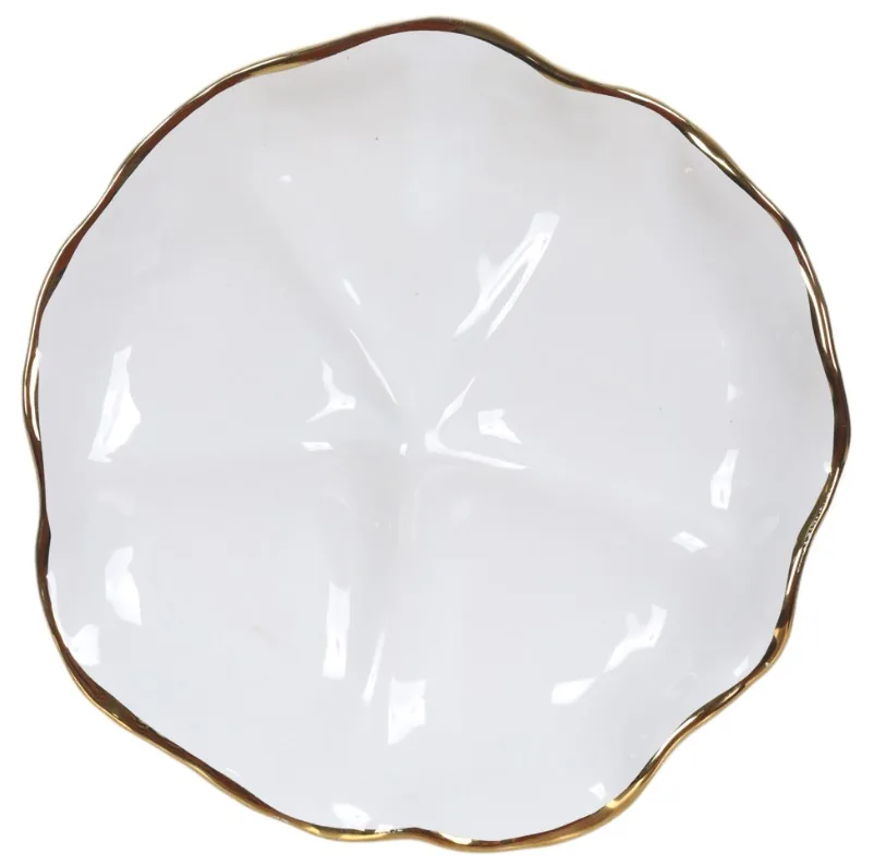 Escultura parede florarte 62315001 branco dourado m(bl)