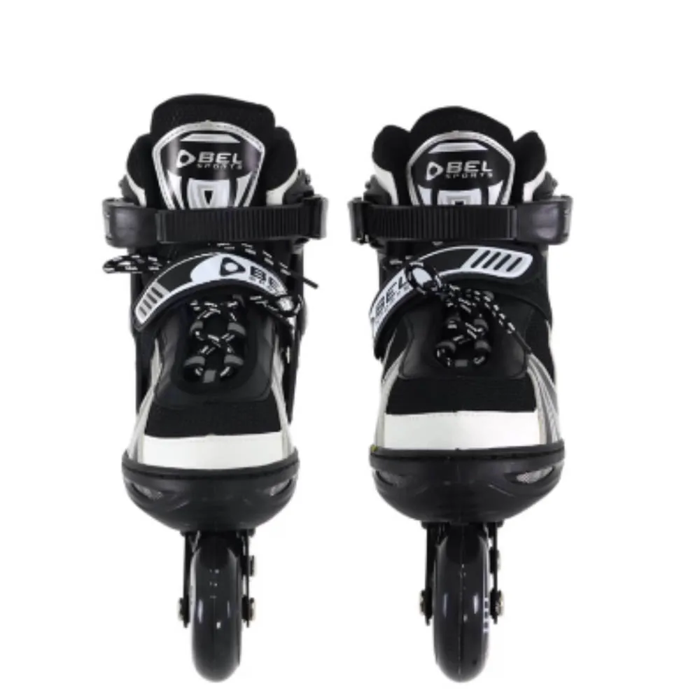 ROLLER ADULTO ALUMINUM 34-37 PT/CZ/BR MOR ANTIGO:BEL 3695 PRETO/CINZA 3
