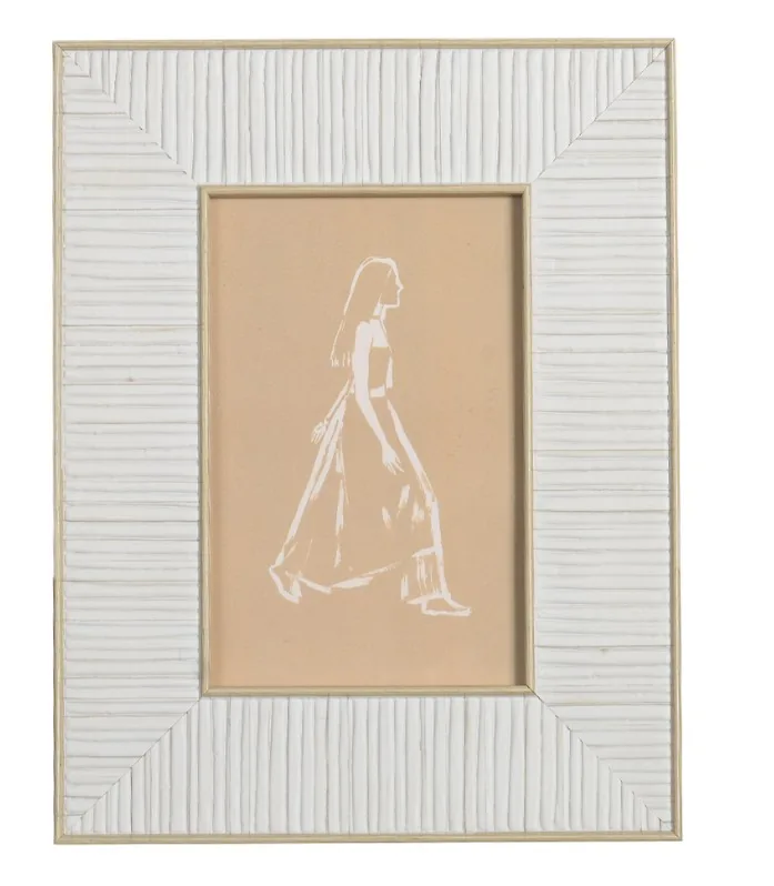 PORTA RETRATO FLORARTE 83408001 OFF WHITE(BL) 2
