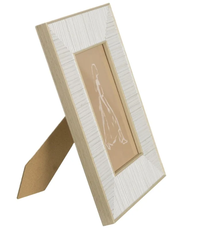 Porta retrato florarte 83408001 off white(bl)
