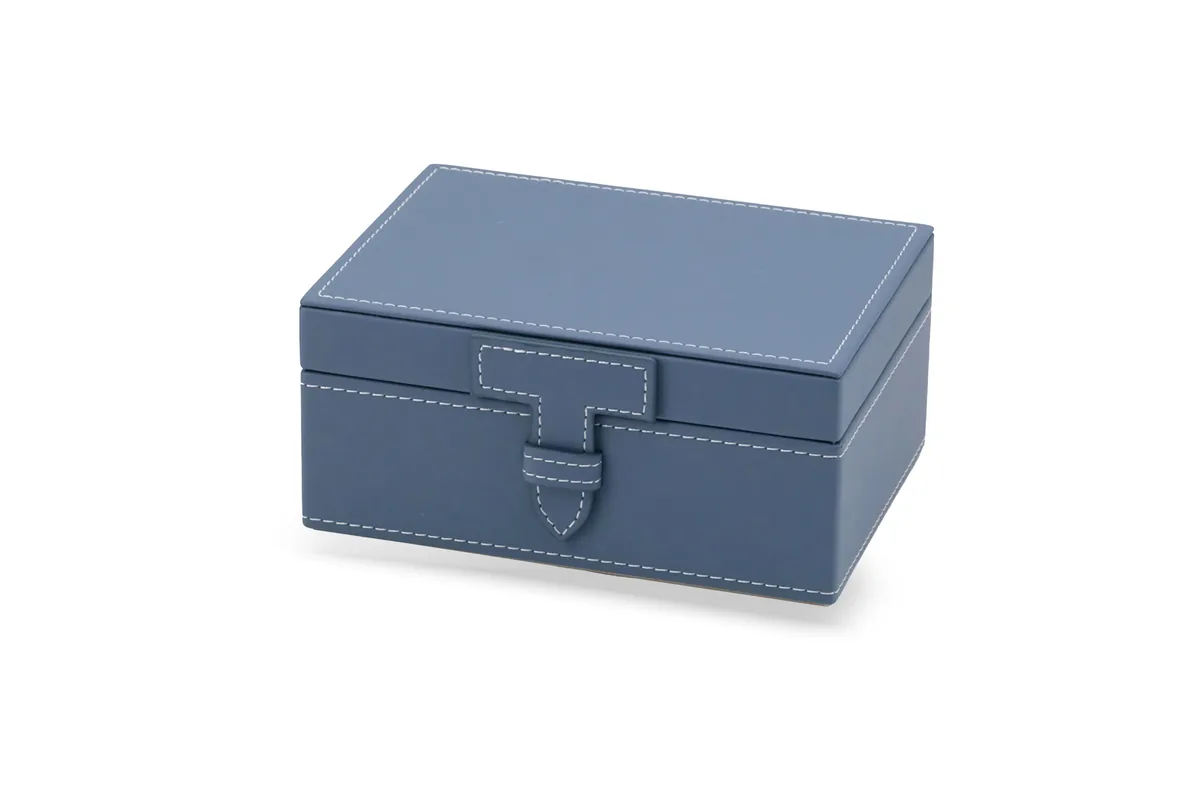 CAIXA BTC AH0651 COURO AZUL P(BL)