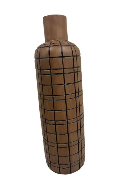 VASO BTC EU0003 RESINA MADEIRA MARROM G(BL)