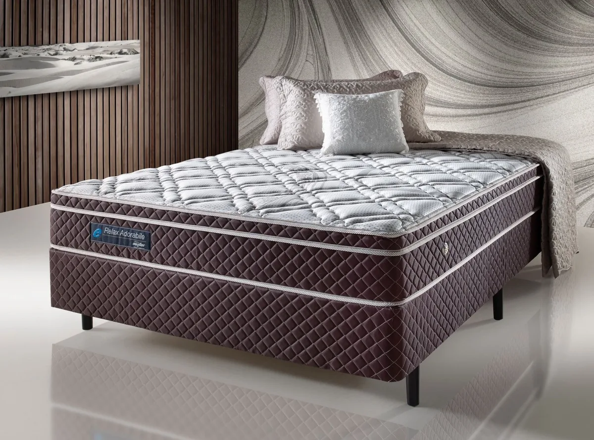 COLCHAO ECOFLEX RELAX ADORABILE 128X188X026 MARROM MOLA POCKET P/120KG