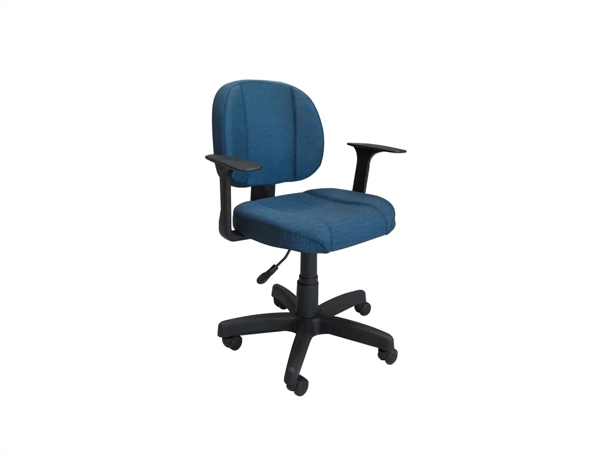 CADEIRA BELO MOVEIS ON06 EXECUTIVA TECIDO AZUL