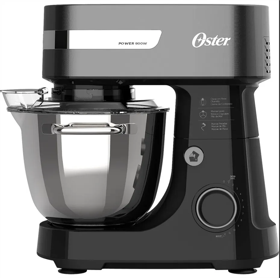 BATEDEIRA PLANETARIA OSTER OBAT641-220 BOWL INOX 850W PRETA 220V-ANTIGA OBAT636