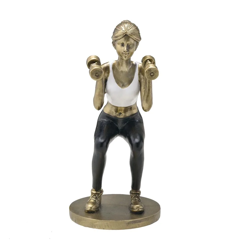 ESTATUA MADRUK 057508 MULHER FIT DECORATIVA