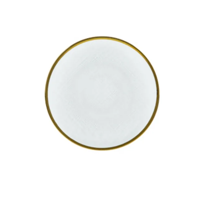 PRATO SOBREMESA WOLFF 27810 CRISTAL COM BORDA DOUR.
