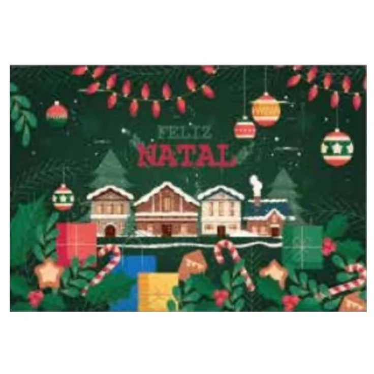 TAPETE FINA ESTAMPA 0.50X0.80 FELIZ NATAL I