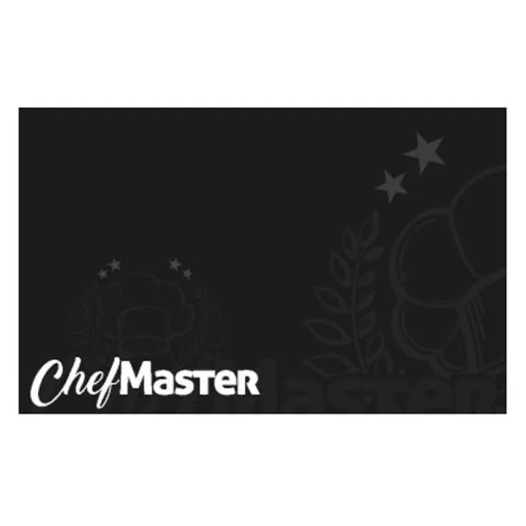TAPETE FINA ESTAMPA 0.50X0.80 MASTER CHEF PRETO