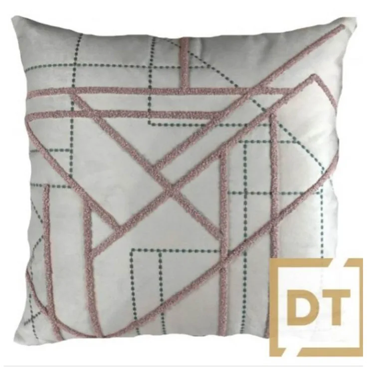 ALMOFADA DECORTEXTIL 013-13 BORD. ROSA(BL)