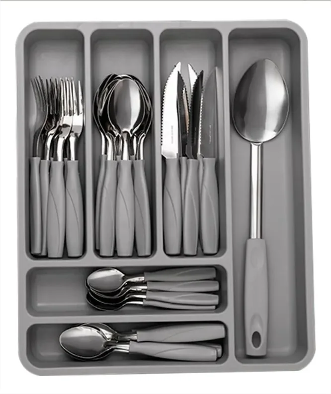 FAQUEIRO BRINOX 6000/189 32PC ITAPARICA C/ORGANIZADOR CINZA