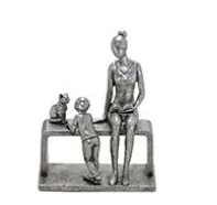 ESTATUA MABRUK 257189 MAE E FILHO PRATA