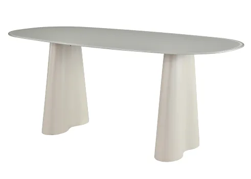 MESA JANTAR RIVATTI AURA OFF WHITE 1.80MT(BL)