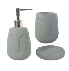 CONJ PORTA SABONETE BTC HJ0075 CERAMICA