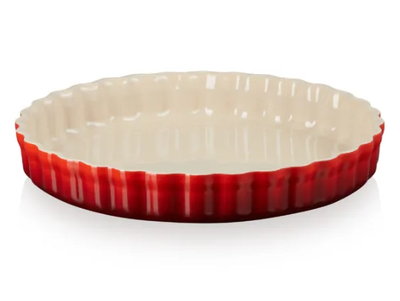 TRAVESSA LE CREUSET CANELADA 24CM VERMELHO (BL)