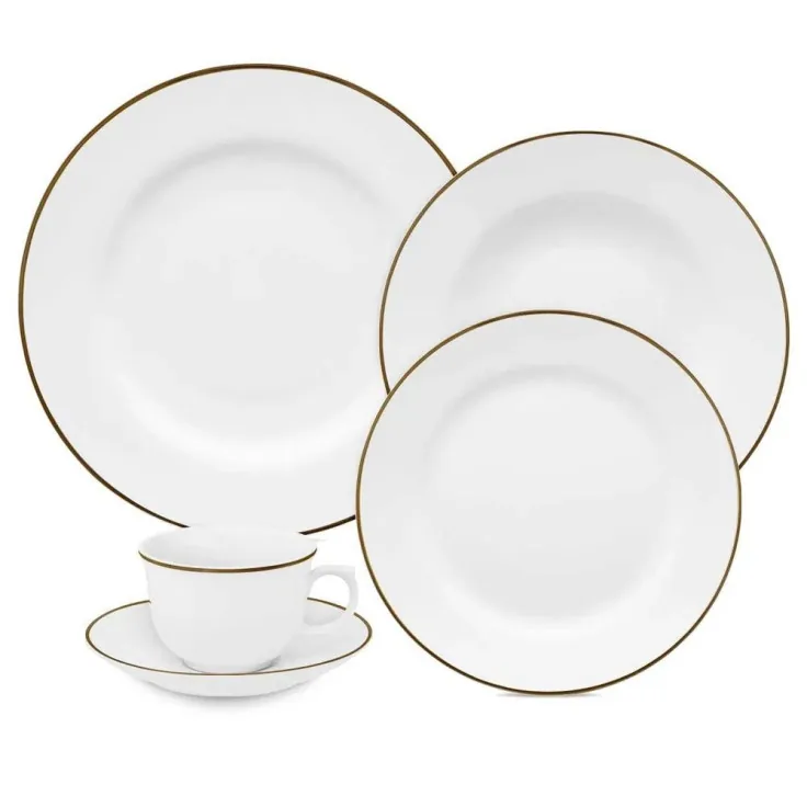 APARELHO JANTAR  OXFORD FLAMINGO SOFIA 30PC OURO