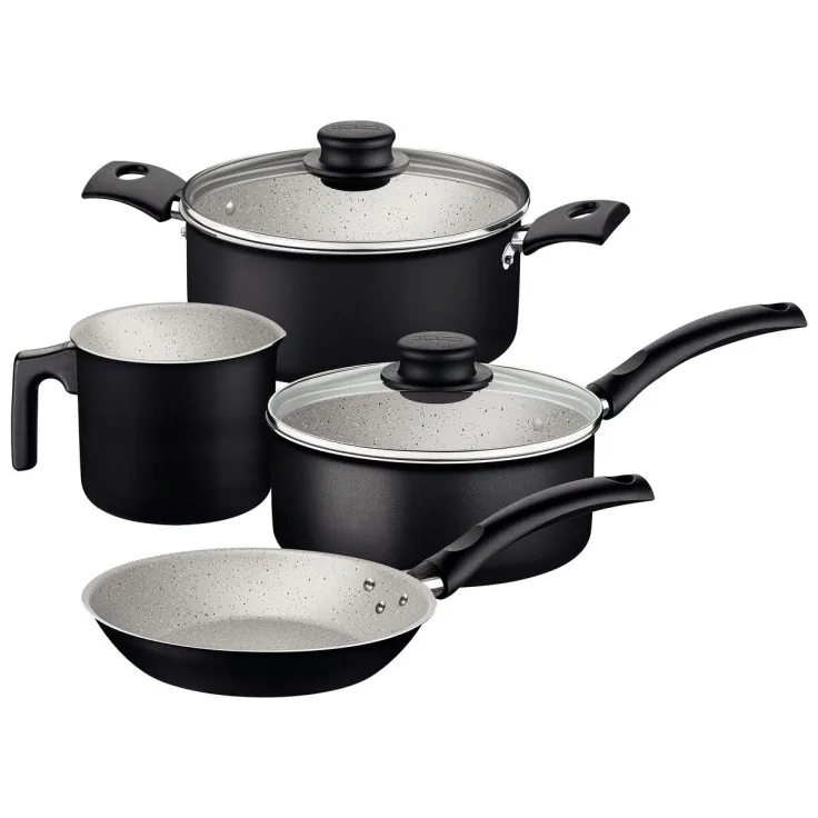 JOGO PANELA TRAMONTINA 4PC LINZ 28299/004 PRETO  ANTIGO: TURIM 20298/044 COIMBRA 20297/762