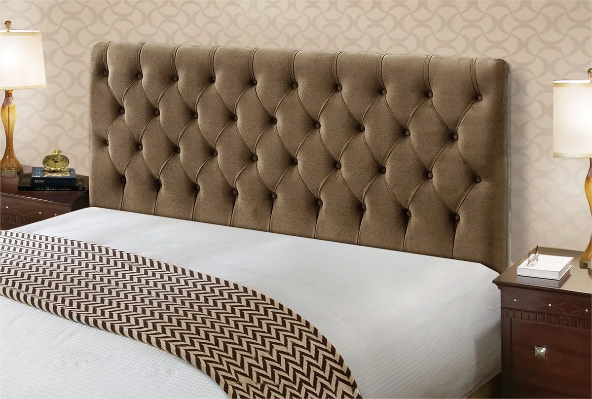 CABECEIRA JS CRISTAL 160CM 1701 VELUDO CASTOR